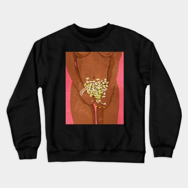 Wearing Flowers Crewneck Sweatshirt by omarbardisy